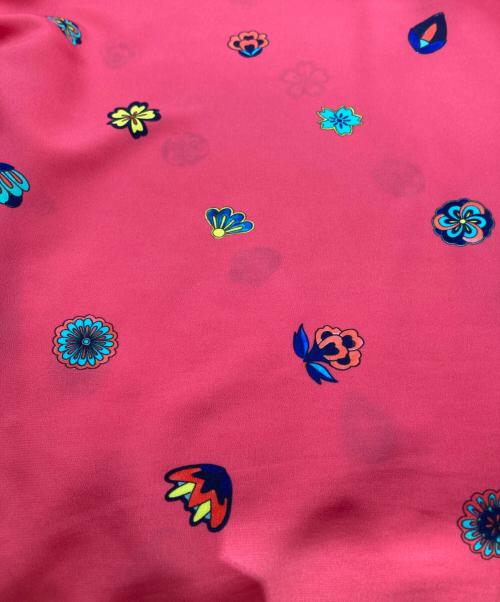PS Paul Smith（ＰＳポールスミス）PS Paul Smith (ＰＳポールスミス) 総柄比翼シャツワンピース レッド サイズ:44の古着・服飾アイテム