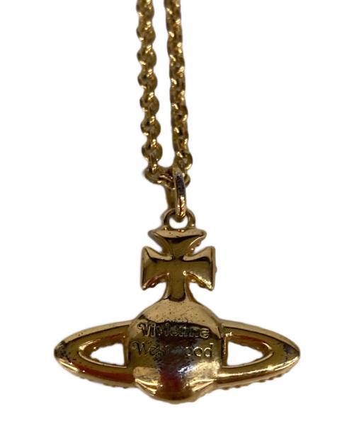 Vivienne Westwood（ヴィヴィアンウエストウッド）Vivienne Westwood (ヴィヴィアンウエストウッド) オーブトップネックレス ゴールドの古着・服飾アイテム
