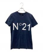 N°21ヌメロヴェントゥーノ）の古着「ロゴプリントTシャツ」｜ネイビー
