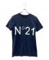 N°21（ヌメロヴェントゥーノ）の古着「ロゴプリントTシャツ」｜ネイビー