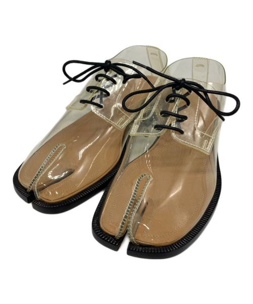 Maison Margiela（メゾンマルジェラ）Maison Margiela (メゾンマルジェラ) Tabi transparent PVC lace-up shoes / レースアップシューズ ブラック サイズ:23㎝ / 36の古着・服飾アイテム