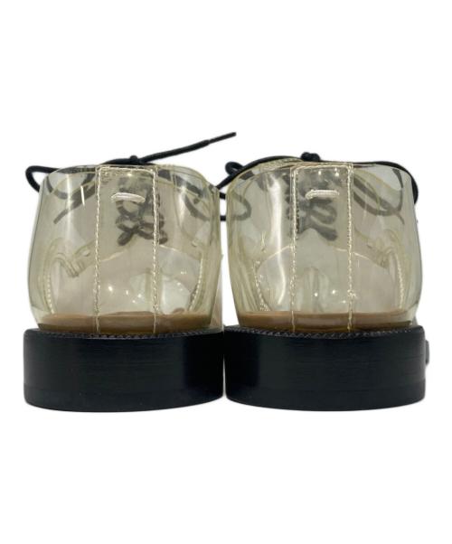 Maison Margiela（メゾンマルジェラ）Maison Margiela (メゾンマルジェラ) Tabi transparent PVC lace-up shoes / レースアップシューズ ブラック サイズ:23㎝ / 36の古着・服飾アイテム