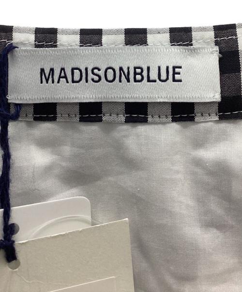 MADISON BLUE（マディソンブルー）MADISON BLUE (マディソンブルー) PLATEDLONG SK GINGHAM / ギンガムスカート ホワイト×ブラック サイズ:M 未使用品の古着・服飾アイテム