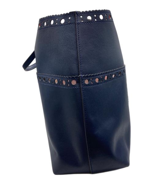 TORY BURCH（トリーバーチ）TORY BURCH (トリーバーチ) ブロックTトート レッド×ネイビーの古着・服飾アイテム