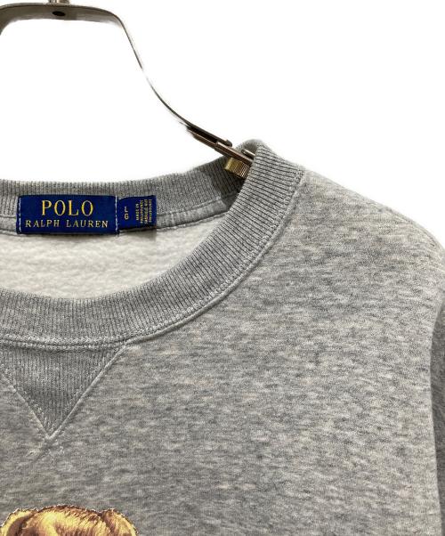 POLO RALPH LAUREN（ポロ・ラルフローレン）POLO RALPH LAUREN (ポロ・ラルフローレン) SUIT BEAR BEAR FLEECE SWEATSHIRT グレー サイズ:Lの古着・服飾アイテム