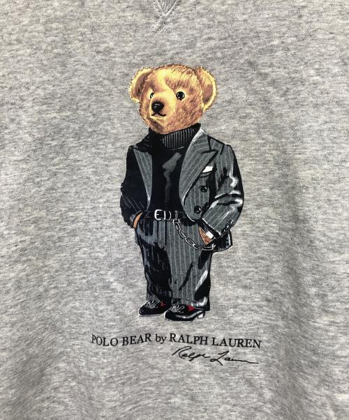 POLO RALPH LAUREN（ポロ・ラルフローレン）POLO RALPH LAUREN (ポロ・ラルフローレン) SUIT BEAR BEAR FLEECE SWEATSHIRT グレー サイズ:Lの古着・服飾アイテム