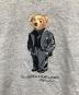 中古・古着 POLO RALPH LAUREN (ポロ・ラルフローレン) SUIT BEAR BEAR FLEECE SWEATSHIRT グレー サイズ:L：18000円