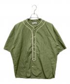 SOFTHYPHENソフトハイフン）の古着「ベースボールシャツ / MGMFB231212-027」｜グリーン