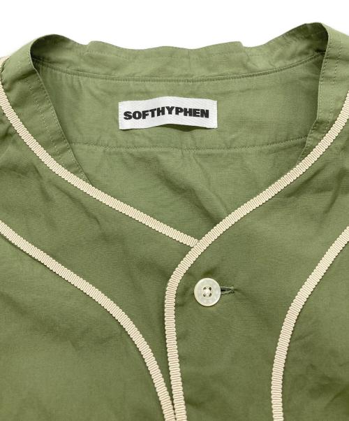 SOFTHYPHEN（ソフトハイフン）SOFTHYPHEN (ソフトハイフン) ベースボールシャツ / 	MGMFB231212-027 グリーン サイズ:04の古着・服飾アイテム