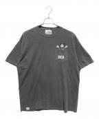 WIND AND SEA×DISNEYウィンダンシー×ディズニー）の古着「コラボミッキープリントTシャツ /WDS-C-DSN-23-Q4-02」｜グレー