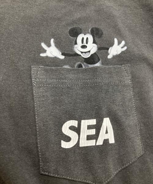 WIND AND SEA（ウィンダンシー）WIND AND SEA (ウィンダンシー) Disney (ディズニー) コラボミッキープリントTシャツ /WDS-C-DSN-23-Q4-02 グレー サイズ:XLの古着・服飾アイテム