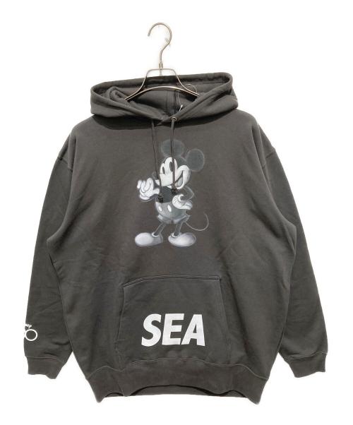 WIND AND SEA（ウィンダンシー）WIND AND SEA (ウィンダンシー) Disney (ディズニー) コラボミッキープリントパーカー グレー サイズ:XLの古着・服飾アイテム