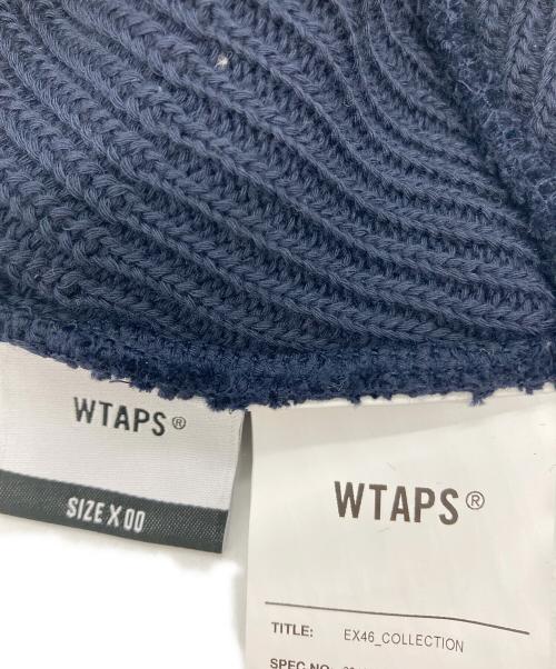 WTAPS（ダブルタップス）WTAPS (ダブルタップス) ロゴ刺繍ニットキャップ ネイビー サイズ:X00の古着・服飾アイテム