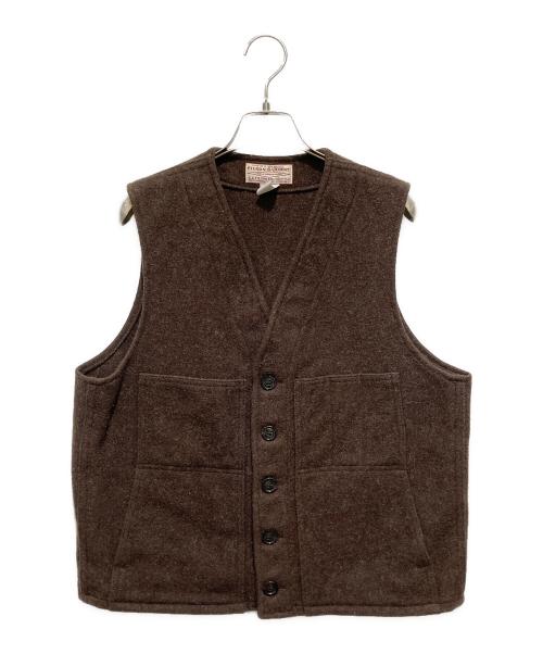 FILSON GARMENT（フィルソン ガーメント）FILSON GARMENT (フィルソン ガーメント) Mackinaw Wool Vest ブラウン サイズ:40の古着・服飾アイテム