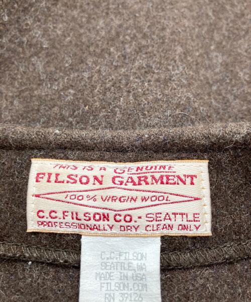 FILSON GARMENT（フィルソン ガーメント）FILSON GARMENT (フィルソン ガーメント) Mackinaw Wool Vest ブラウン サイズ:40の古着・服飾アイテム