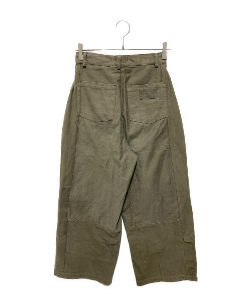 SEEALL（シーオール）SEEALL (シーオール) 2タックパンツ カーキ サイズ:２の古着・服飾アイテム