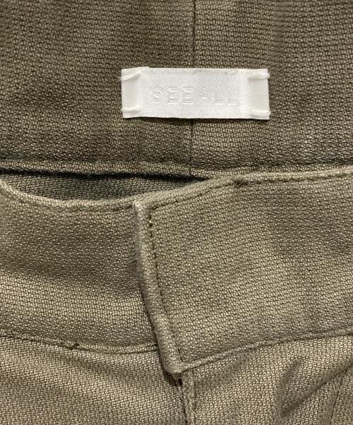 SEEALL（シーオール）SEEALL (シーオール) 2タックパンツ カーキ サイズ:２の古着・服飾アイテム