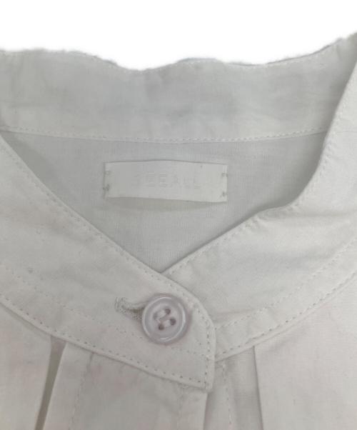 SEEALL（シーオール）SEEALL (シーオール) オーバーサイズドタキシードシャツ ホワイト サイズ:38の古着・服飾アイテム