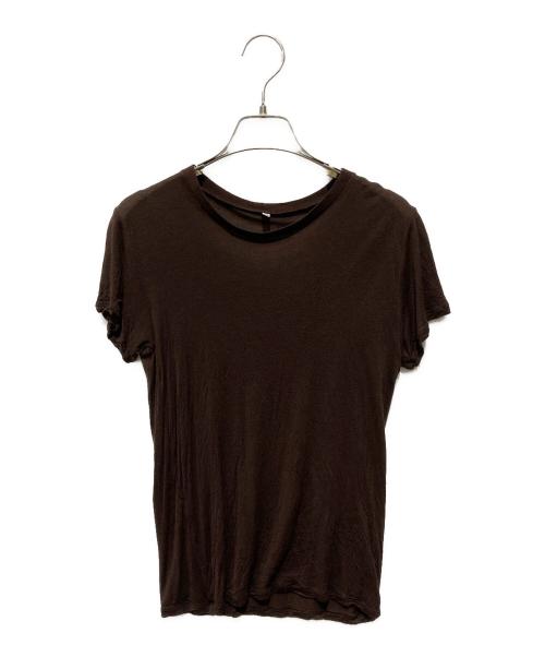 BASERANGE（ベースレンジ）BASERANGE (ベースレンジ) バンブードレープカットソー ブラウン サイズ:ｘｓの古着・服飾アイテム