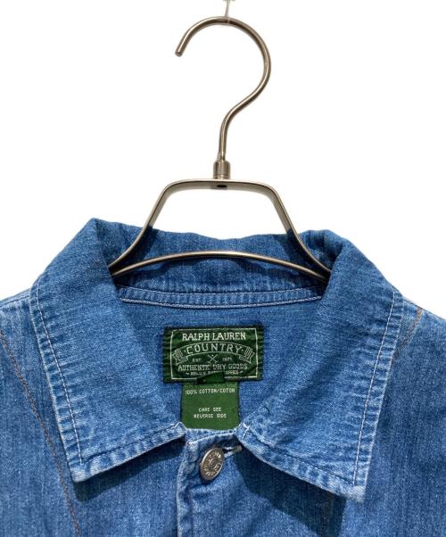 RALPH LAUREN COUNTRY（ラルフローレンカントリー）RALPH LAUREN COUNTRY (ラルフローレンカントリー) デニムシャツジャケット インディゴ サイズ:Ｓの古着・服飾アイテム