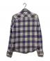 RRL (ダブルアールエル) チェックウエスタンシャツ ブルー サイズ:M：15000円