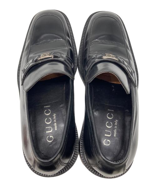 GUCCI（グッチ）GUCCI (グッチ) ローファー ブラック サイズ:40 1/2の古着・服飾アイテム