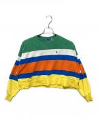 POLO RALPH LAURENポロ・ラルフローレン）の古着「マルチストライプテリークルーネックスウェット」｜マルチカラー