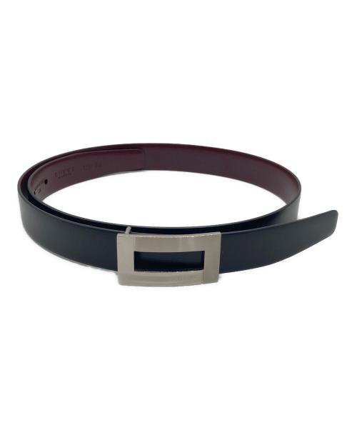 LOEWE（ロエベ）LOEWE (ロエベ) スクエアバックルベルト ブラック サイズ:28-707の古着・服飾アイテム