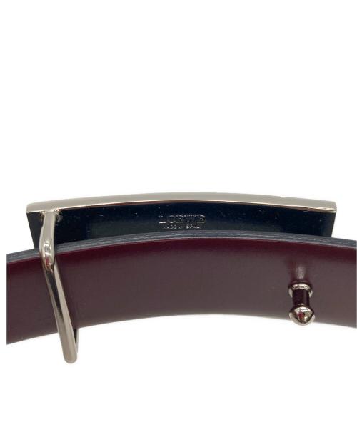 LOEWE（ロエベ）LOEWE (ロエベ) スクエアバックルベルト ブラック サイズ:28-707の古着・服飾アイテム