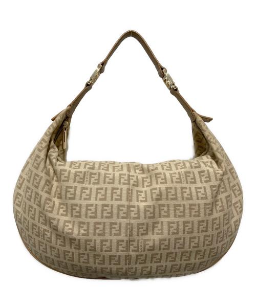 FENDI（フェンディ）FENDI (フェンディ) ズッキーノ キャンバスワンショルダーバッグ ベージュ サイズ:OneSizeの古着・服飾アイテム