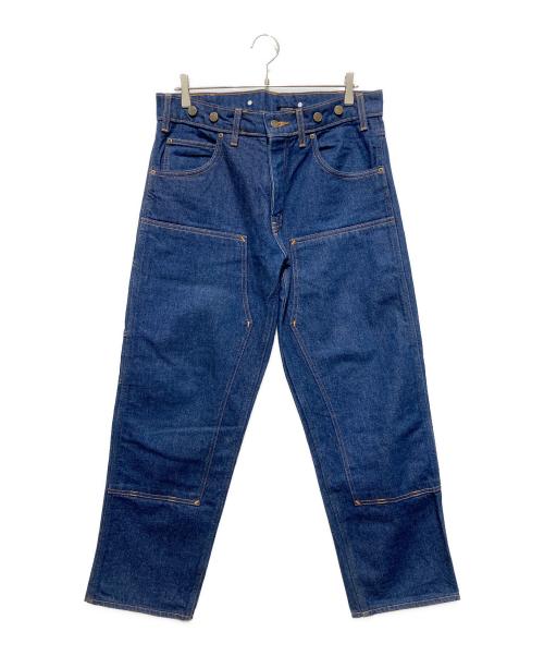 prison blue（プリズンブルー）prison blue (プリズンブルー) ダブルニーデニムパンツ インディゴ サイズ:W34L29の古着・服飾アイテム