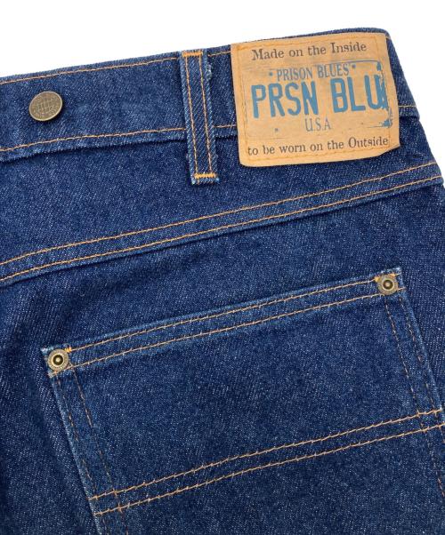 prison blue（プリズンブルー）prison blue (プリズンブルー) ダブルニーデニムパンツ インディゴ サイズ:W34L29の古着・服飾アイテム