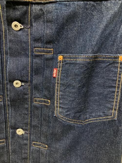 LEVI'S（リーバイス）LEVI'S (リーバイス) TYPE I トラッカージャケット セルビッジ ネイビー サイズ:Mの古着・服飾アイテム