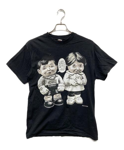 stussy（ステューシー）stussy (ステューシー) POUND (パウンド) グラフィックTシャツ ブラック サイズ:Mの古着・服飾アイテム