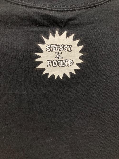 stussy（ステューシー）stussy (ステューシー) POUND (パウンド) グラフィックTシャツ ブラック サイズ:Mの古着・服飾アイテム