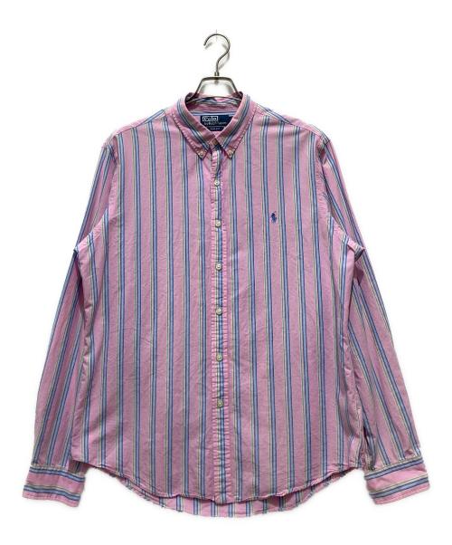RALPH LAUREN（ラルフローレン）RALPH LAUREN (ラルフローレン) ポニー刺繍 ストライプシャツ ピンク サイズ:XLの古着・服飾アイテム
