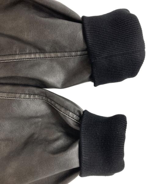 MONKEY TIME（モンキータイム）MONKEY TIME (モンキータイム) レザーライクボンバージャケット グレー サイズ:Mの古着・服飾アイテム