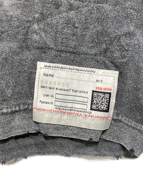 Maison MIHARA YASUHIRO（メゾン ミハラ ヤスヒロ）Maison MIHARA YASUHIRO (メゾン ミハラ ヤスヒロ) プリントTシャツ グレー サイズ:36の古着・服飾アイテム