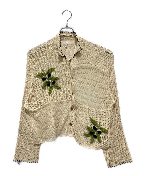 LEINWANDE（ラインヴァンド）LEINWANDE (ラインヴァンド) カーディガン ベージュ サイズ:FREEの古着・服飾アイテム