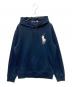 POLO RALPH LAUREN（ポロ・ラルフローレン）の古着「ビッグポニー刺繍パーカー」｜ネイビー