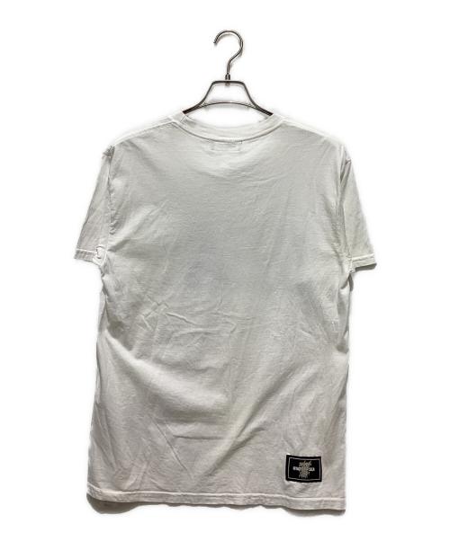 WIND AND SEA（ウィンダンシー）WIND AND SEA (ウィンダンシー) スプレーデザインプリントTシャツ ベージュ サイズ:Lの古着・服飾アイテム