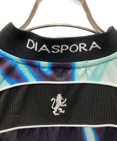 Diaspora Skateboards（ディアスポラスケートボードズ）Diaspora skateboards (ディアスポラスケートボードズ) ゲームシャツ ブラック×ブルー サイズ:Lの古着・服飾アイテム