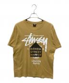 stussy×DOVER STREET MARKETステューシー×ドーバー ストリート マーケット）の古着「プリントTシャツ」｜ブラウン