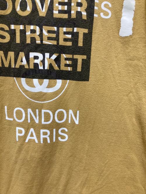 stussy（ステューシー）stussy (ステューシー) DOVER STREET MARKET (ドーバー ストリート マーケット) プリントTシャツ ブラウン サイズ:Lの古着・服飾アイテム