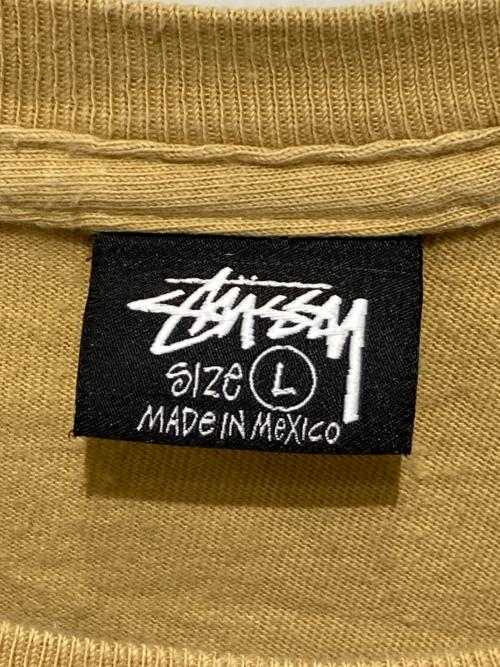 stussy（ステューシー）stussy (ステューシー) DOVER STREET MARKET (ドーバー ストリート マーケット) プリントTシャツ ブラウン サイズ:Lの古着・服飾アイテム