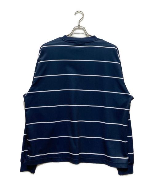 LOTTO（ロット）LOTTO (ロット) BORDER LONG-SLEEVE GAME SHIRTS / ゲームシャツ ネイビー サイズ:Lの古着・服飾アイテム