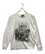 SCREEN STARS×semohスクリーンズスターズ×セモー）の古着「Sing Long-Sleeve T-shirts / ロングＴシャツ」｜ホワイト