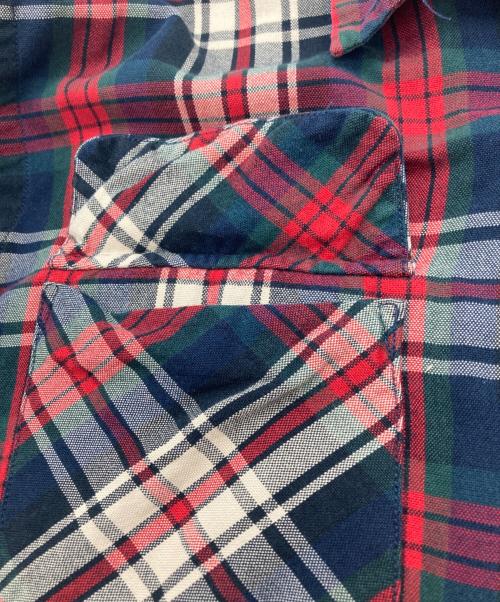 POLO RALPH LAUREN（ポロ・ラルフローレン）POLO RALPH LAUREN (ポロ・ラルフローレン) オープンカラーチェックシャツ/SKI CAMP レッド サイズ:XLの古着・服飾アイテム