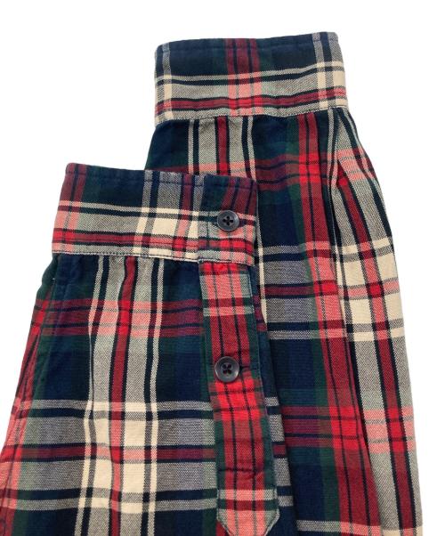 POLO RALPH LAUREN（ポロ・ラルフローレン）POLO RALPH LAUREN (ポロ・ラルフローレン) オープンカラーチェックシャツ/SKI CAMP レッド サイズ:XLの古着・服飾アイテム