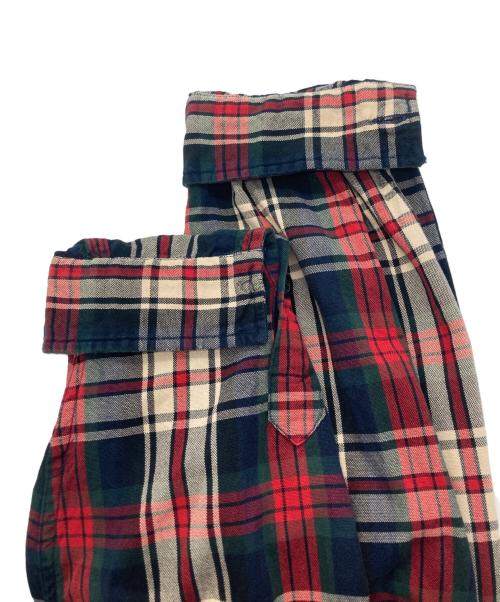 POLO RALPH LAUREN（ポロ・ラルフローレン）POLO RALPH LAUREN (ポロ・ラルフローレン) オープンカラーチェックシャツ/SKI CAMP レッド サイズ:XLの古着・服飾アイテム